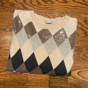 Brunello Cucinelli Argyle Knit Sweater